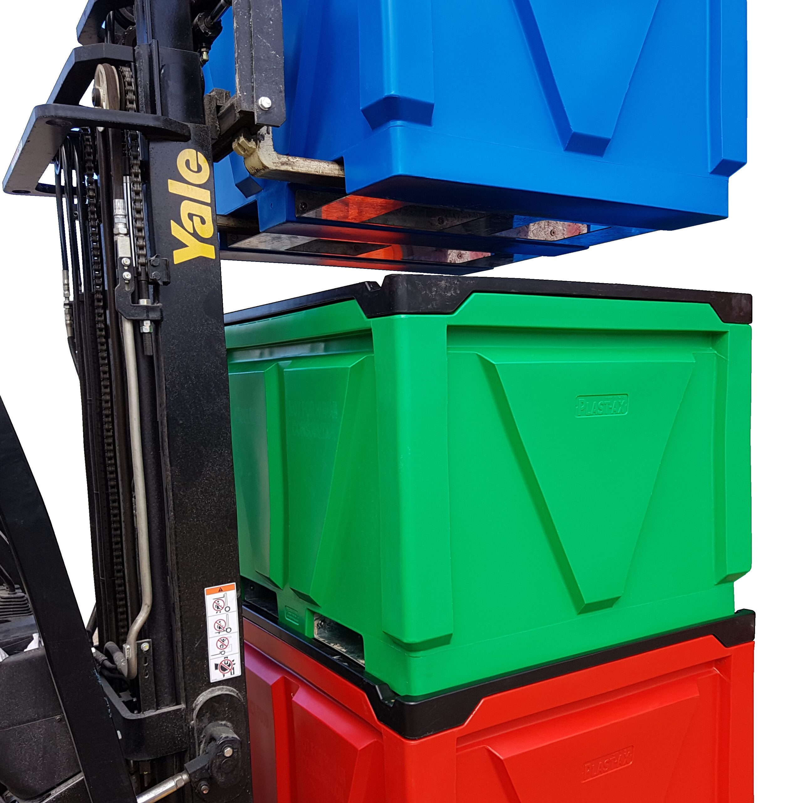 forklift stacking rotatable plastic box pallet bins