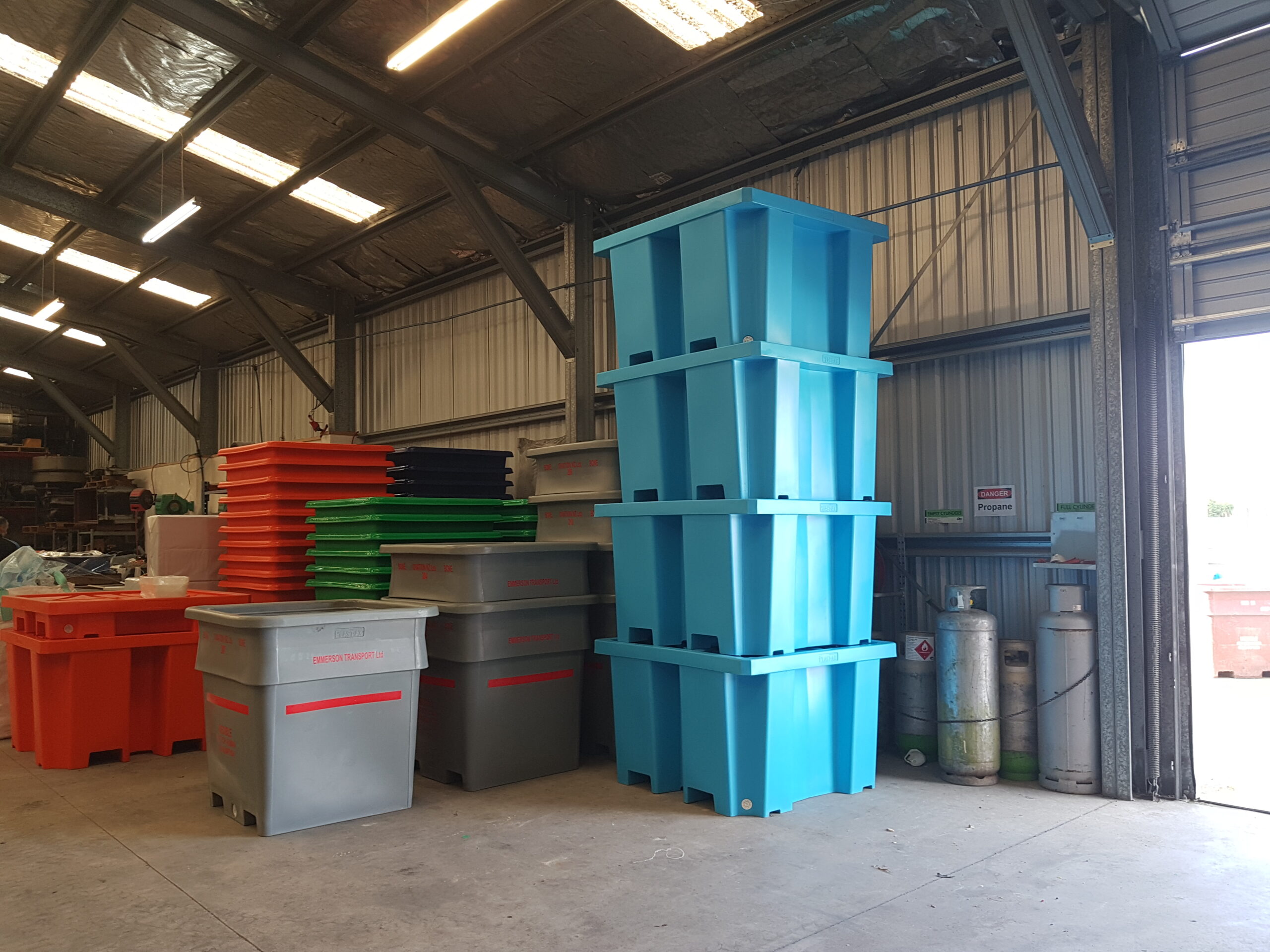 plastic waste bins plastax warehouse